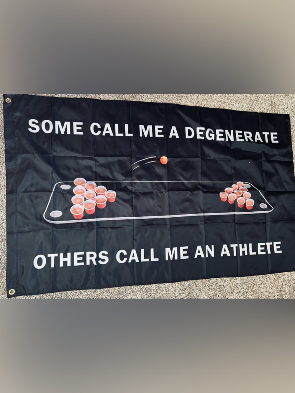 Beer Pong Flag 3’x5’  Flag Banner Poster w/ Brass Grommets For Hanging